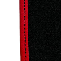Black Floor Mats For Ferrari GTC4 Lusso (2016-2023) Italian Edition with Red Trim - AutoWin