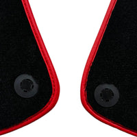 Black Floor Mats for Ferrari Portofino (2018-2023) Italian Edition with Red Trim - AutoWin