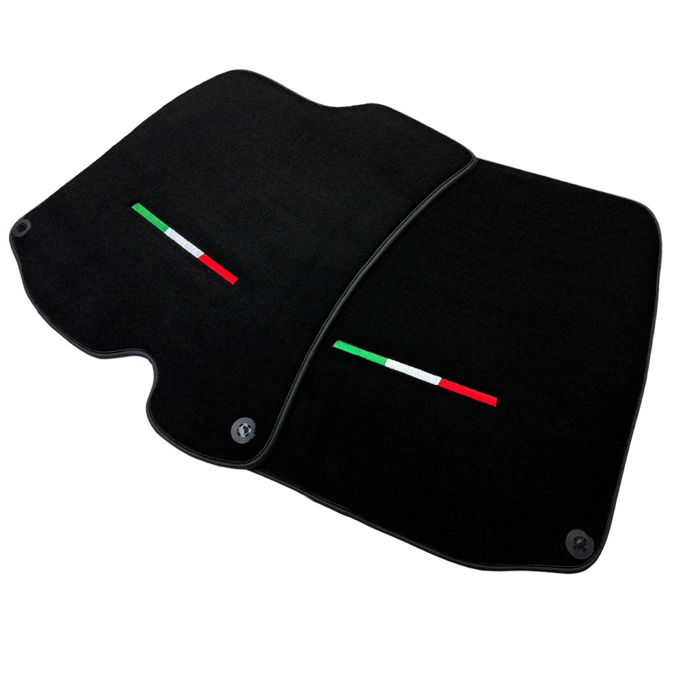 Black Floor Mats For Ferrari Roma (2021-2024) Italian Edition - AutoWin