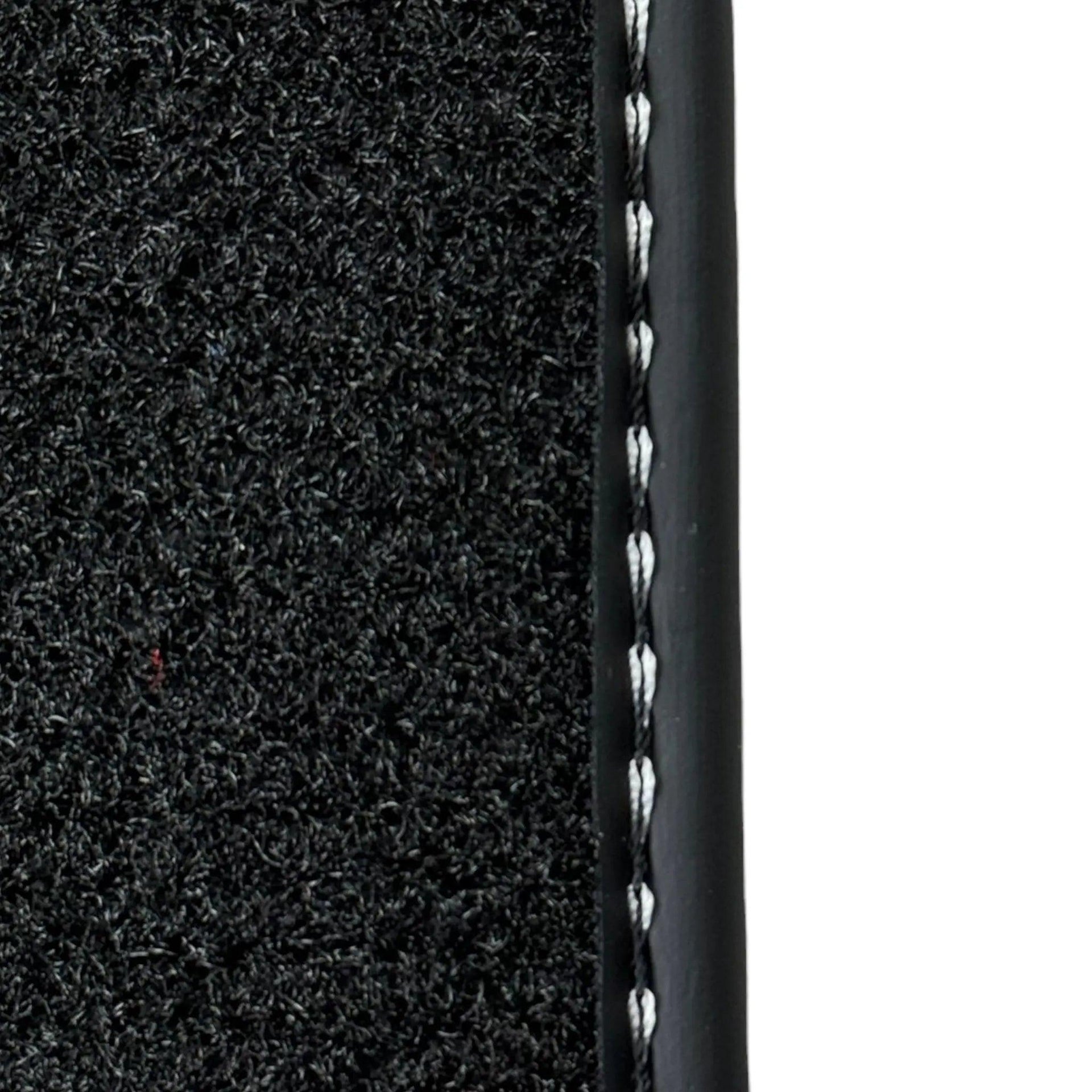 Black Floor Mats for Ferrari Roma (2021-2024) with Leather - AutoWin