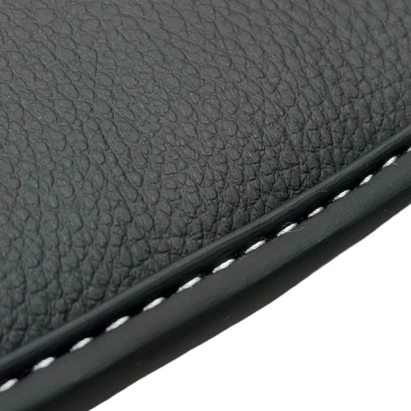 Black Floor Mats for Ferrari Roma (2021-2024) with Leather - AutoWin