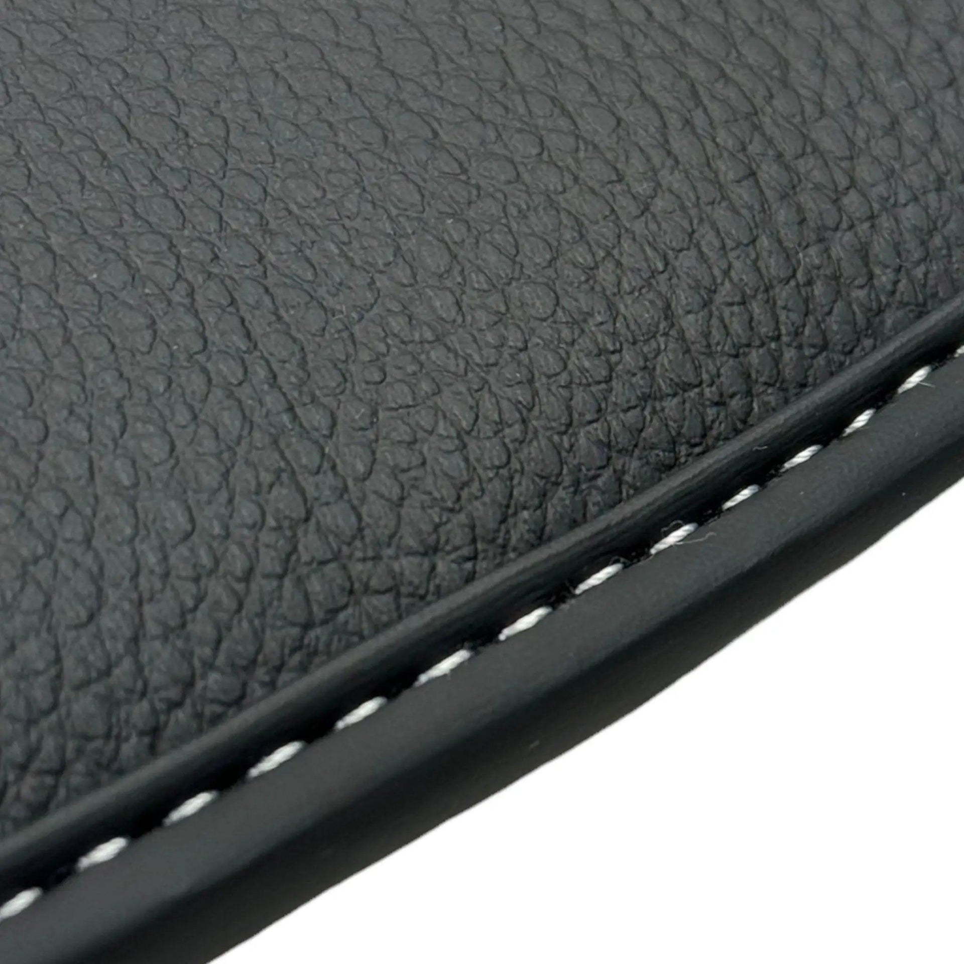 Black Floor Mats for Ferrari Roma (2021-2024) with Leather - AutoWin