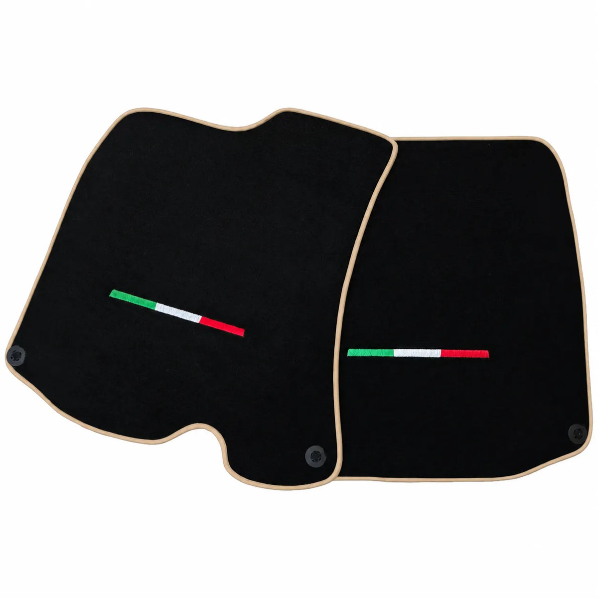 Black Floor Mats For Ferrari Roma (2021-2027) Italian Edition