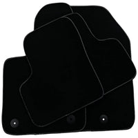 Black Floor Mats for Fiat 500 (2008-2013) | Black Trim - AutoWin
