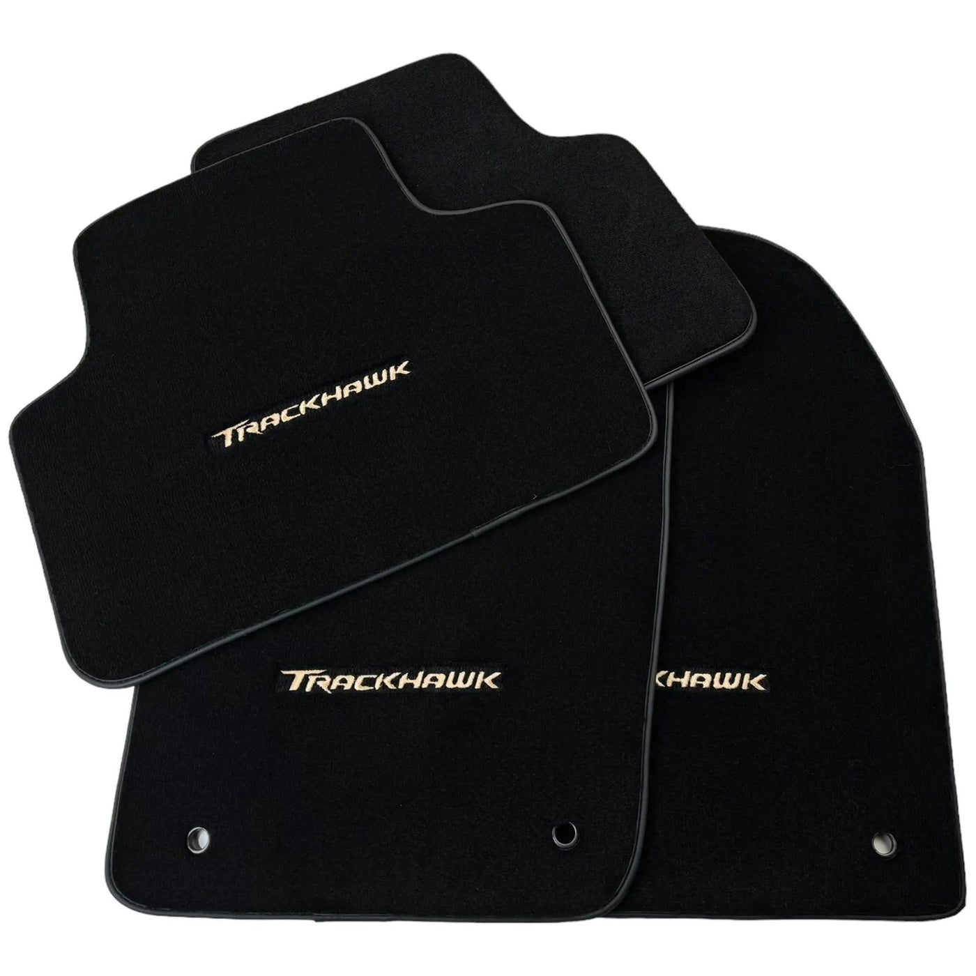 Black Floor Mats for Jeep Grand Cherokee Trackhawk (2018-2021) - AutoWin