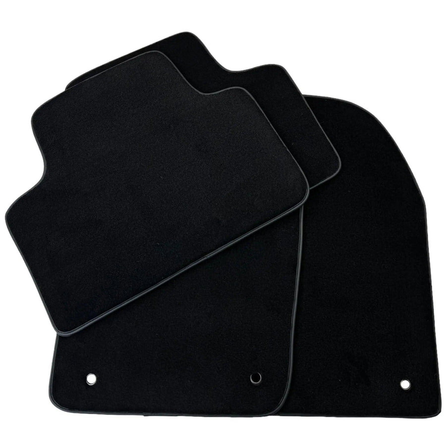 Black Floor Mats for Jeep Wrangler JK (2007-2018) 5 Doors Single Fixation - AutoWin