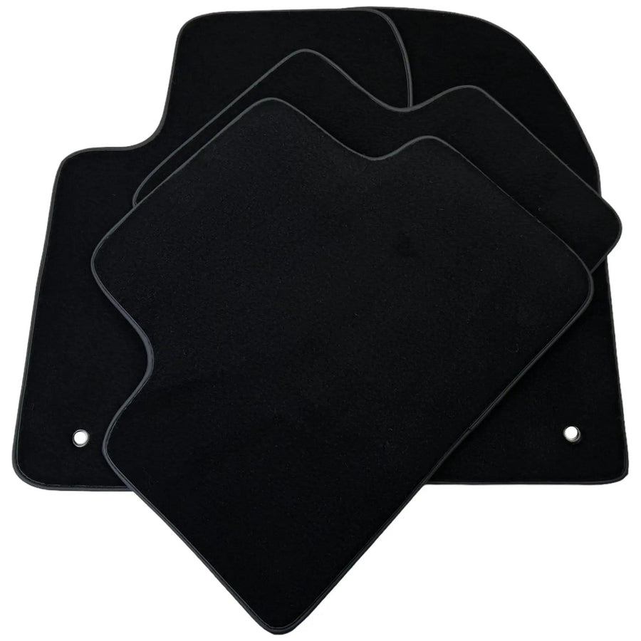 Black Floor Mats for Jeep Wrangler JK (2007-2018) 5 Doors Single Fixation - AutoWin