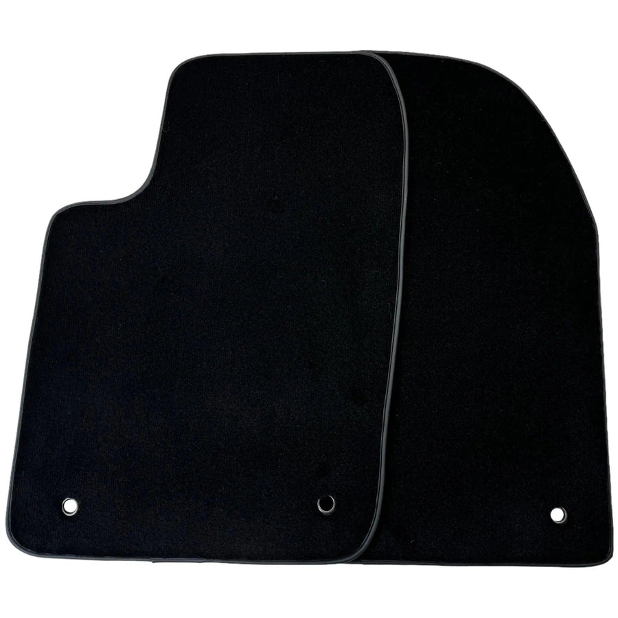 Black Floor Mats for Jeep Wrangler JK (2007-2018) 5 Doors Single Fixation - AutoWin