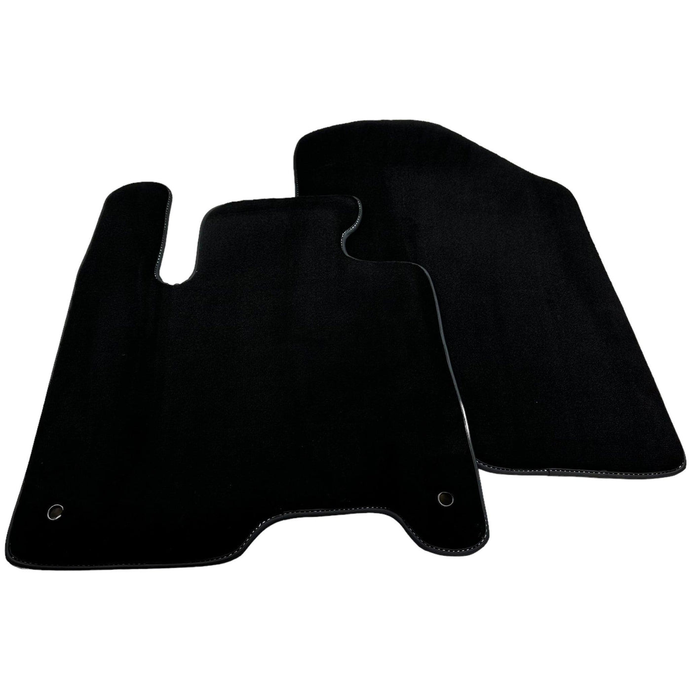 Black Floor Mats for Kia Carens (2013-2024) Distance Fixing Points (Driver) 37,5 cm - AutoWin