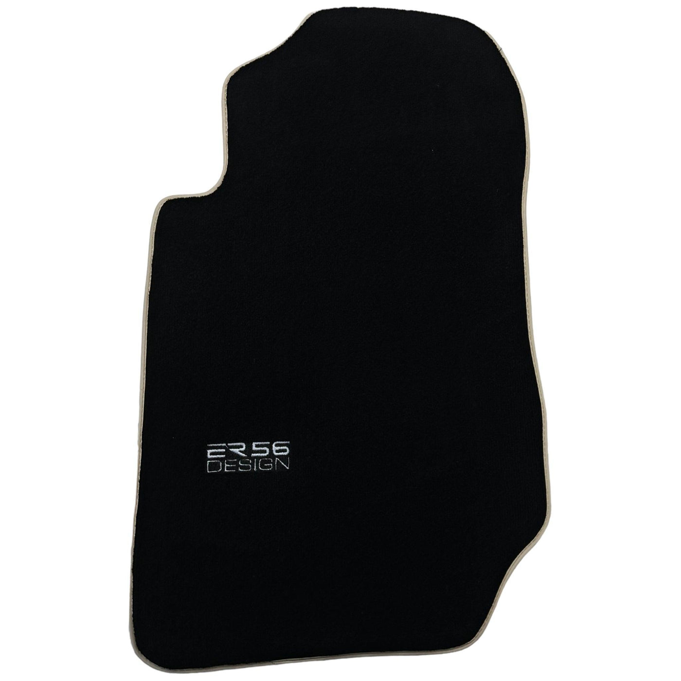 Black Floor Mats For Kia Sportage (1994-2002) ER56 Design | Beige Trim - AutoWin