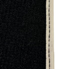 Black Floor Mats For Kia Sportage (1994-2002) ER56 Design | Beige Trim - AutoWin