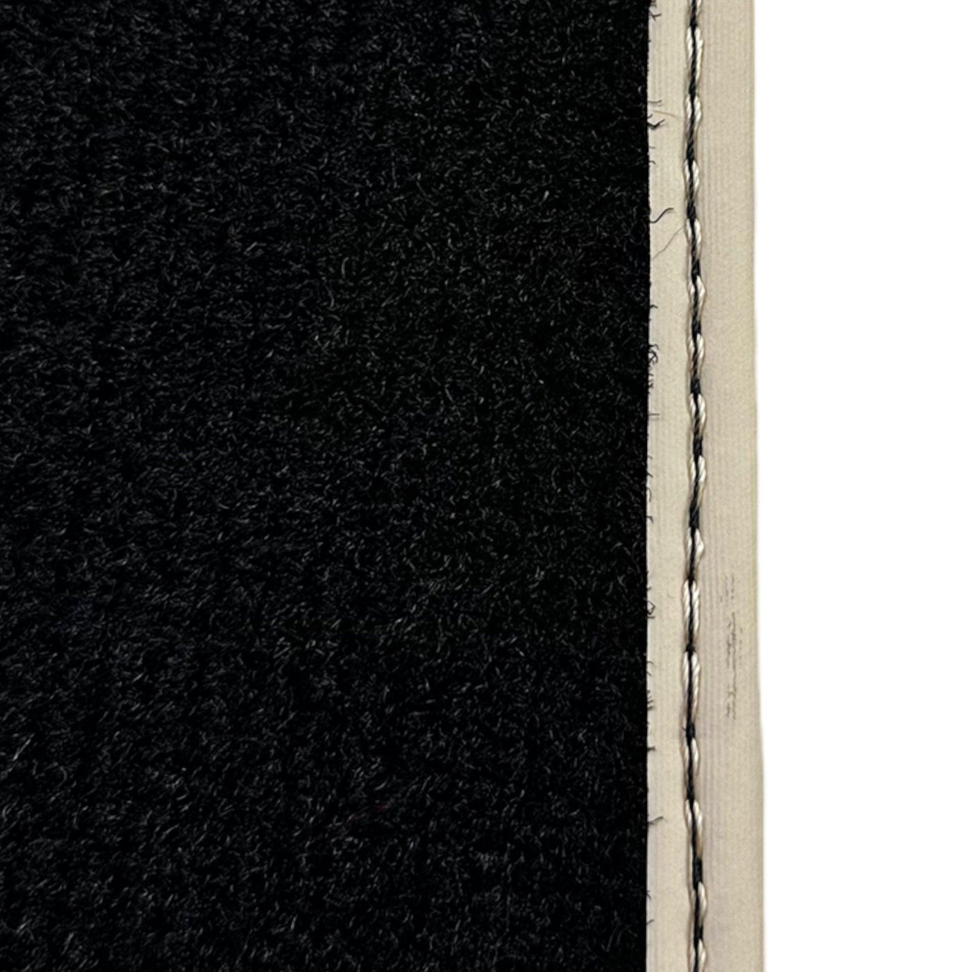 Black Floor Mats For Kia Sportage (1994-2002) ER56 Design | Beige Trim - AutoWin