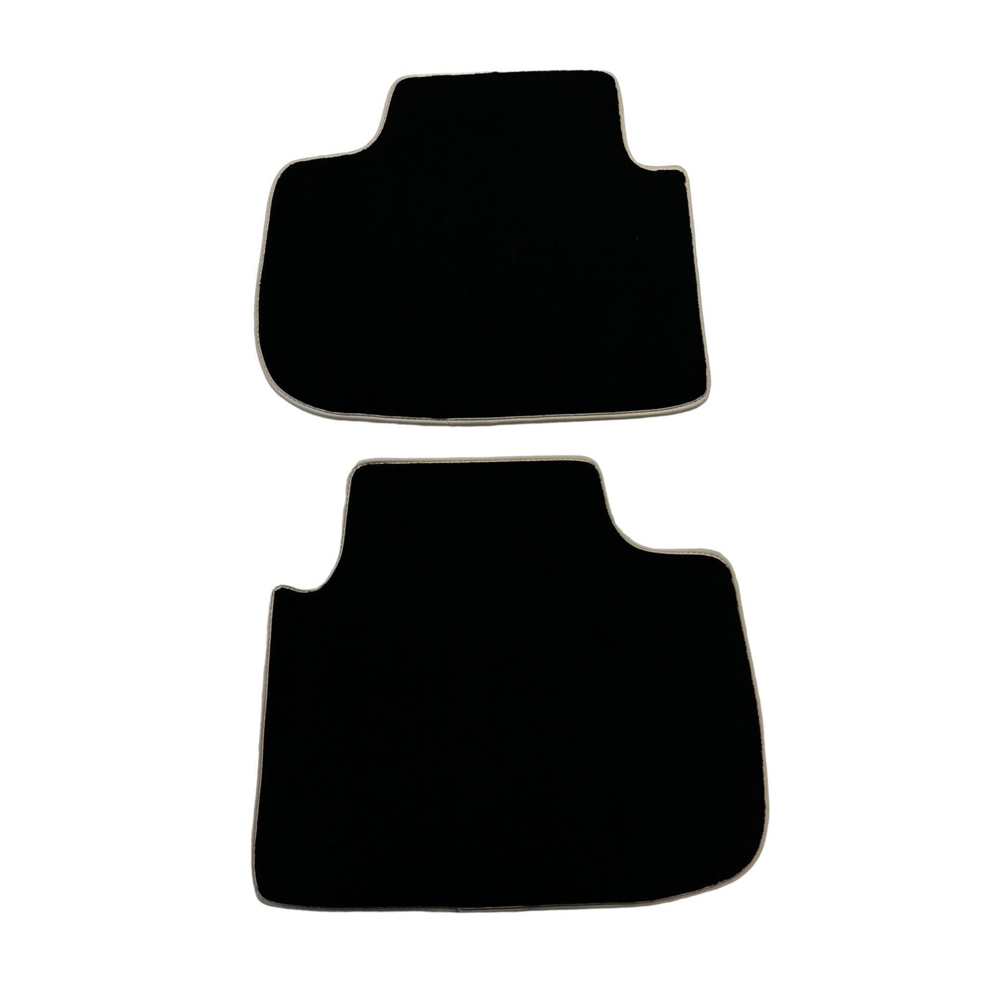 Black Floor Mats For Kia Sportage (1994-2002) ER56 Design | Beige Trim - AutoWin