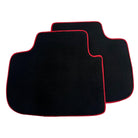 Black Floor Mats For Kia Sportage (1994-2002) ER56 Design | Red Trim - AutoWin