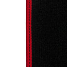 Black Floor Mats For Kia Sportage (1994-2002) ER56 Design | Red Trim - AutoWin