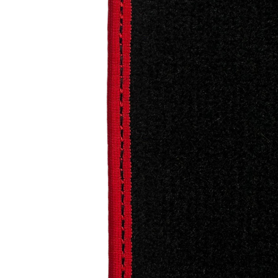 Black Floor Mats For Kia Sportage (1994-2002) ER56 Design | Red Trim - AutoWin