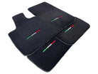 Black Floor Mats For Maserati Coupé (2001-2007) Italy Edition - AutoWin