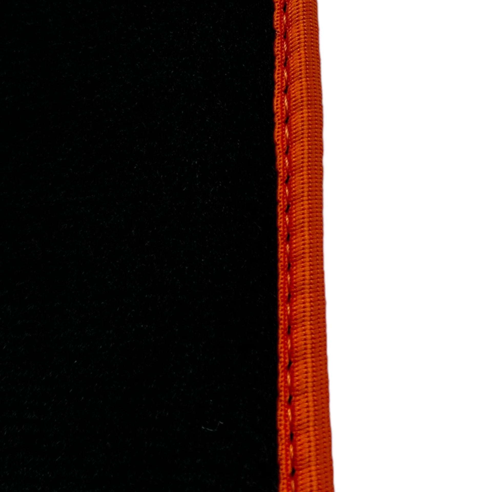 Black Floor Mats for McLaren 600 LT (2018-2020) With Orange Trim - AutoWin