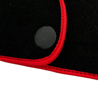 Black Floor Mats for McLaren 600 LT (2018-2020) With Red Trim - AutoWin