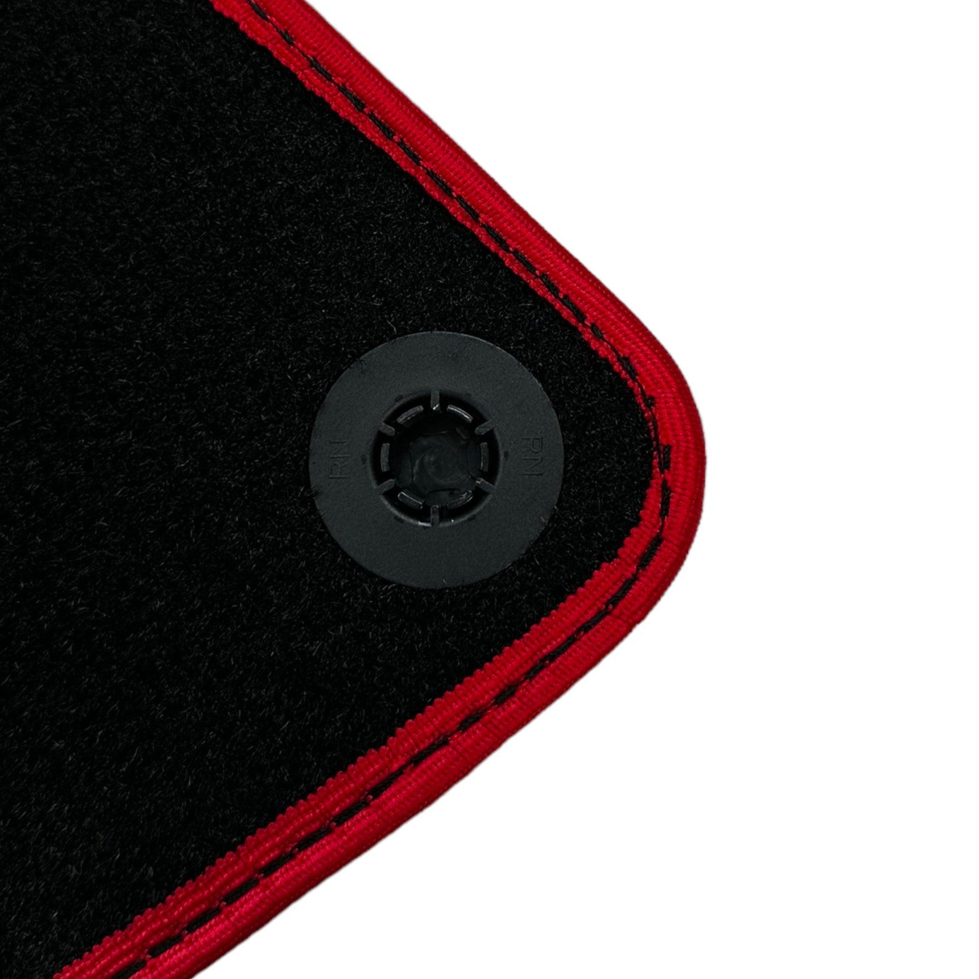 Black Floor Mats for McLaren 600 LT (2018-2020) With Red Trim - AutoWin