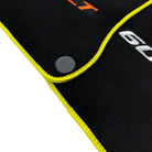 Black Floor Mats for McLaren 600 LT (2018-2020) With Yellow Trim - AutoWin