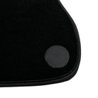 Black Floor Mats For McLaren 650S Black Tailored With Carbon Leather - AutoWin