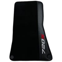 Black Floor Mats For McLaren 720S (2017-2021) with Carbon Leather - AutoWin