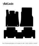 Black Floor Mats For Mercedes Benz A-Class W168 (1997-2004) | Limited Edition - AutoWin