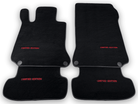 Black Floor Mats For Mercedes Benz C-Class C205 Coupe Facelift (2018-2023) | Limited Edition - AutoWin