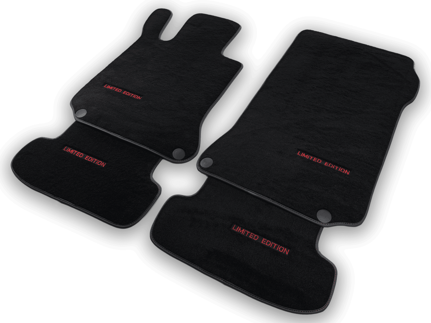 Black Floor Mats For Mercedes Benz C-Class S205 Wagon Facelift (2018-2021) | Limited Edition - AutoWin