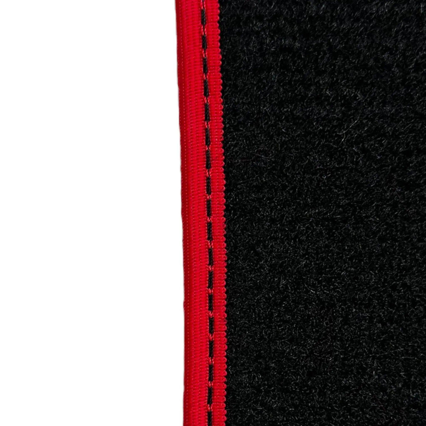 Black Floor Mats For Mercedes-Benz C Class W202 (1993-2000) ER56 Design | Red Trim - AutoWin