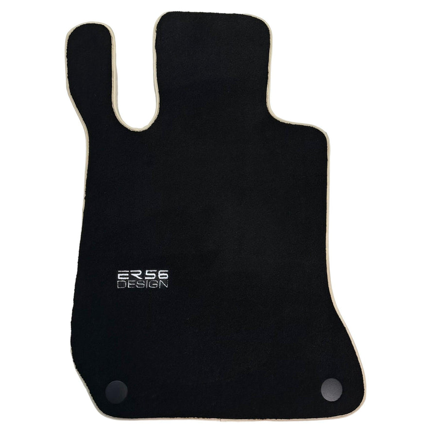 Black Floor Mats For Mercedes-Benz C-Class W204 (2007-2014) ER56 Design - AutoWin