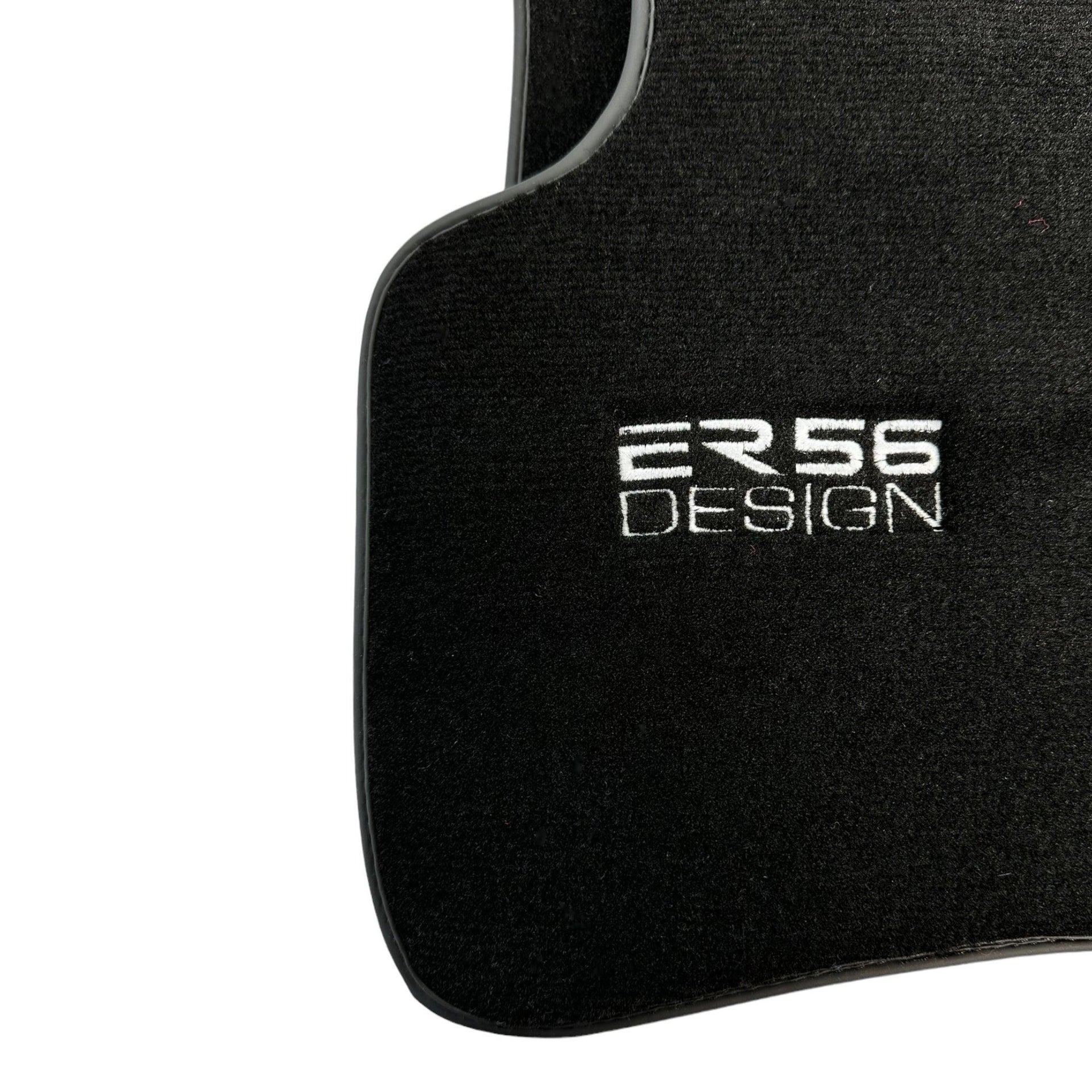 Black Floor Mats For Mercedes-Benz C Class W204 Coupe 2012-2015 ER56 Design - AutoWin