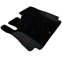 Black Floor Mats For Mercedes Benz GLS-Class X167 Maybach (2020-2023) | AutoWin Edition