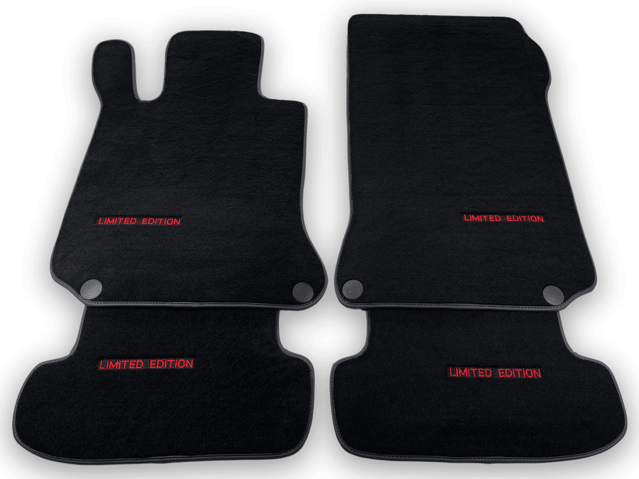 Black Floor Mats For Mercedes Benz CL-Class C216 Coupe (2006-2013) | Limited Edition - AutoWin