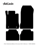 Black Floor Mats For Mercedes Benz E-Class W210 Sedan (1995-2002) | Limited Edition - AutoWin
