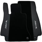 Black Floor Mats for Mercedes Benz E-Class W213 Sedan (2020-2023) Hybrid | "NO STEPS" Fluorescent Logo - AutoWin