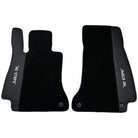 Black Floor Mats for Mercedes Benz E-Class W213 Sedan (2020-2023) Hybrid | "NO STEPS" Fluorescent Logo - AutoWin