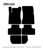 Black Floor Mats For Mercedes Benz GLB-Class X247 (2020-2023) | Limited Edition - AutoWin