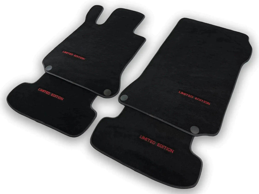 Black Floor Mats For Mercedes Benz GLC-Class C253 Coupe (2019-2023) | Limited Edition - AutoWin