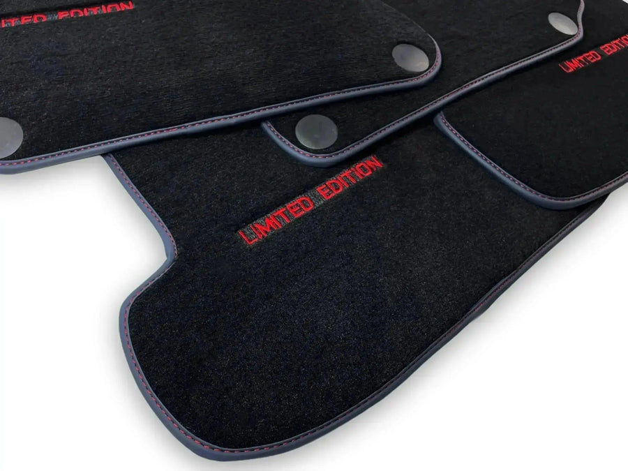 Black Floor Mats For Mercedes Benz GLC-Class C253 Coupe (2019-2023) | Limited Edition - AutoWin