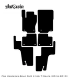 Black Floor Mats For Mercedes Benz GLS-Class X166 (2016-2019) | Limited Edition - AutoWin