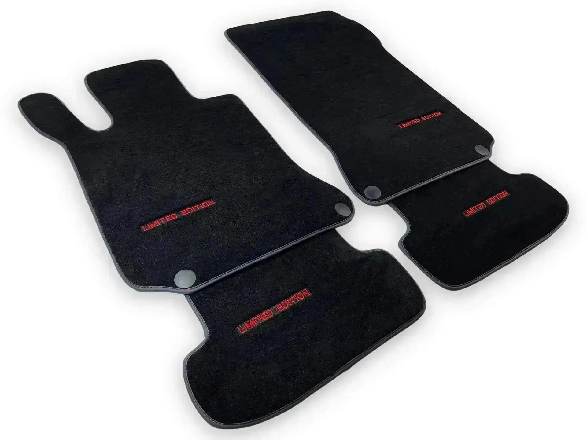 Black Floor Mats For Mercedes Benz GLS-Class X166 (2016-2019) | Limited Edition - AutoWin