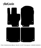 Black Floor Mats For Mercedes Benz GLS-Class X167 Maybach (2020-2023) | Limited Edition - AutoWin