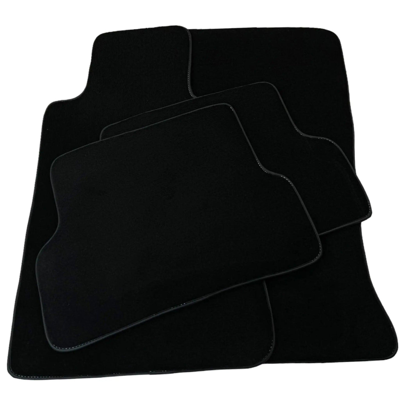 Black Floor Mats for Mercedes-Benz R107/C107 Coupe (1971-1989) - AutoWin