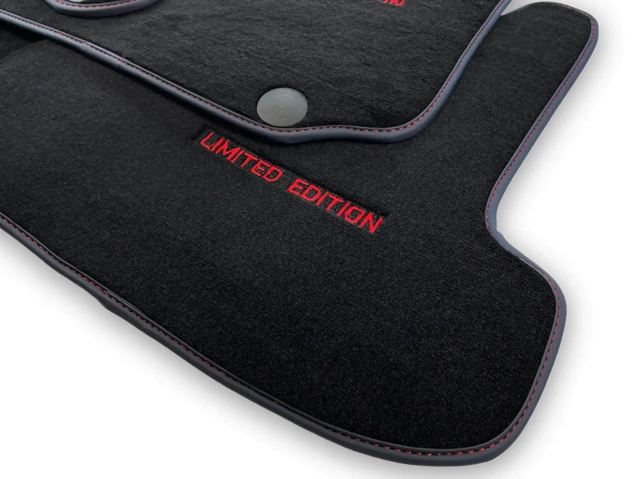 Black Floor Mats For Mercedes Benz S-Class V223 (2020-2023) Long Wheelbase | Limited Edition - AutoWin