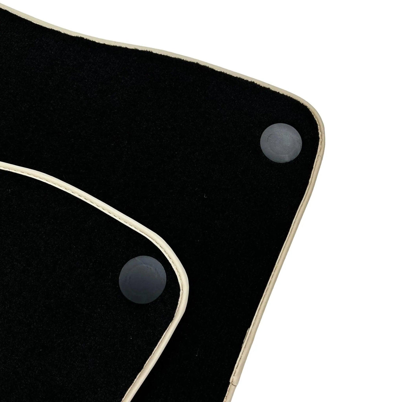 Black Floor Mats For Mercedes-Benz SL-Class R129 (1989-2001) Beige Trim - AutoWin