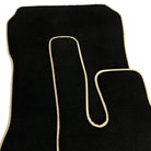 Black Floor Mats For Mercedes-Benz SL-Class R129 (1989-2001) Beige Trim - AutoWin
