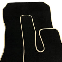 Black Floor Mats For Mercedes-Benz SL-Class R129 (1989-2001) Beige Trim - AutoWin