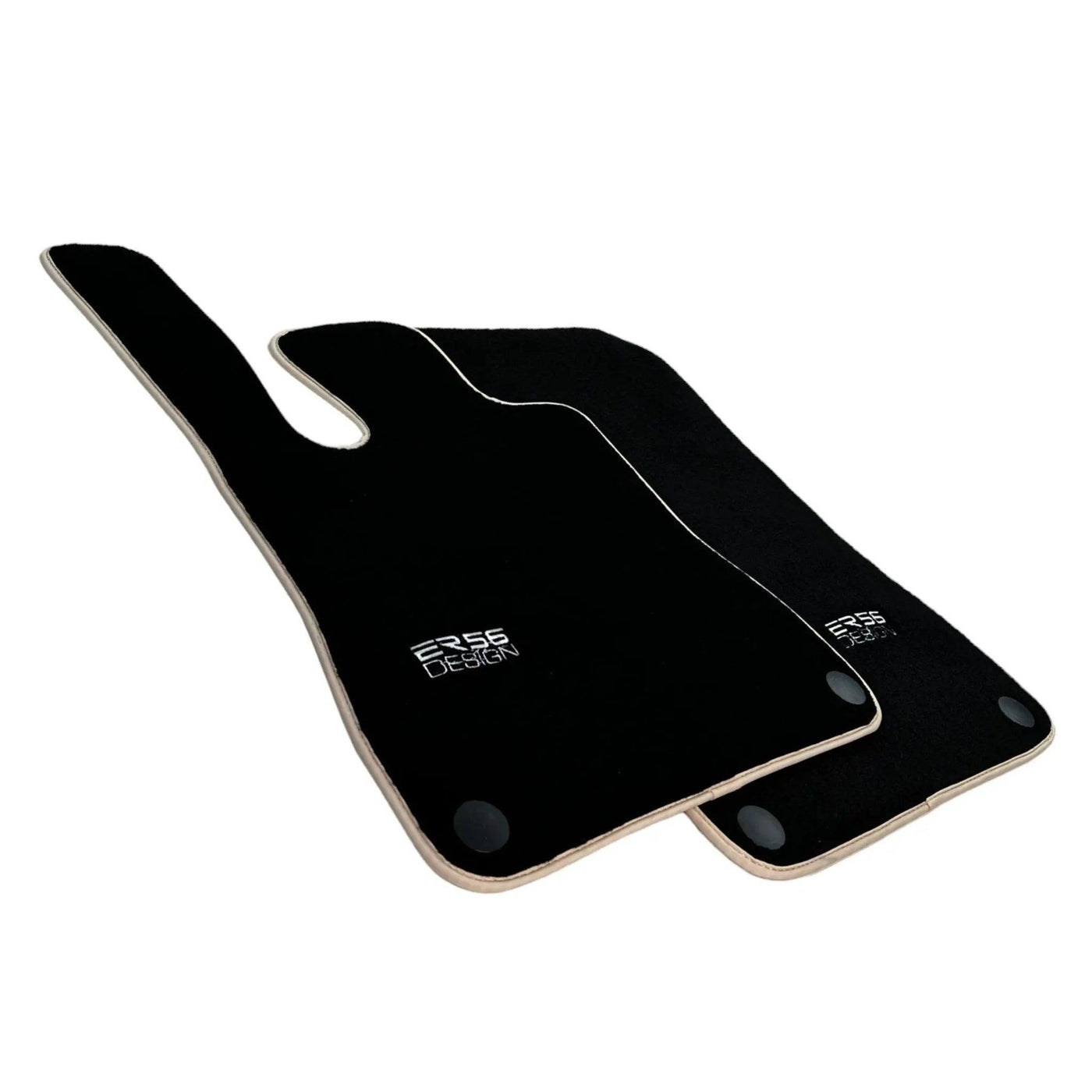 Black Floor Mats For Mercedes-Benz SL-Class R129 (1989-2001) ER56 Design - AutoWin